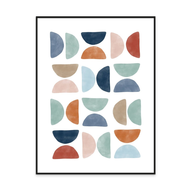 Colorful geometric pattern Art Print