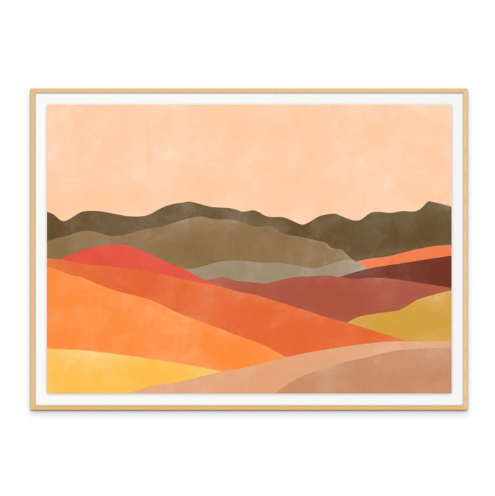 Warm landscape 2 Art Print