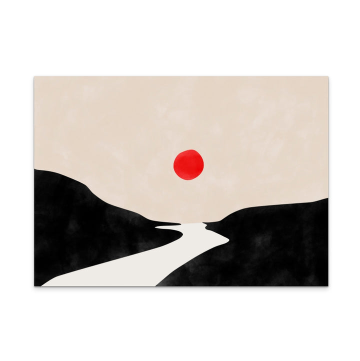 Red sun Art Print