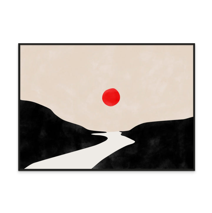 Red sun Art Print