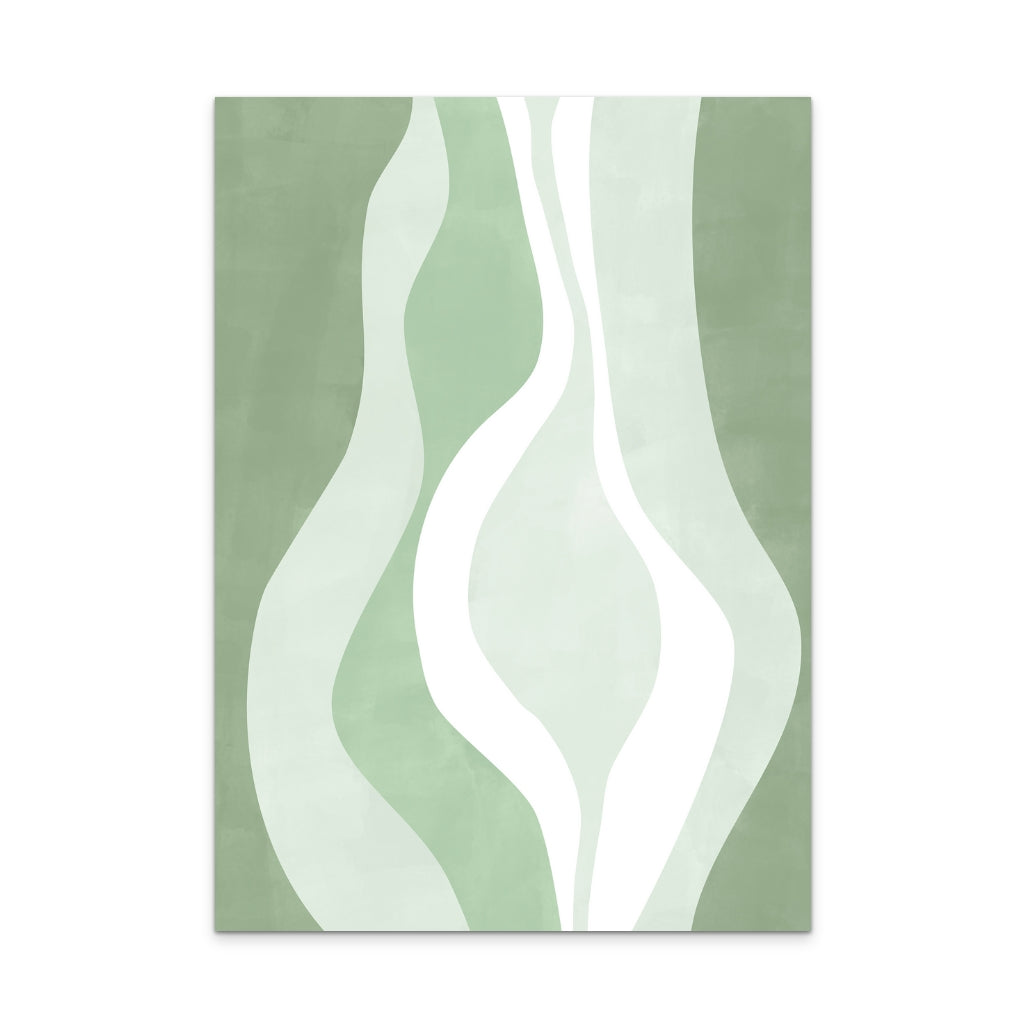 Green waves 2 Art Print