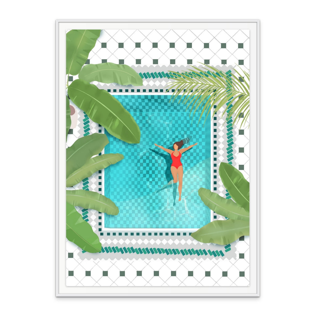 Riad Pool Art Print