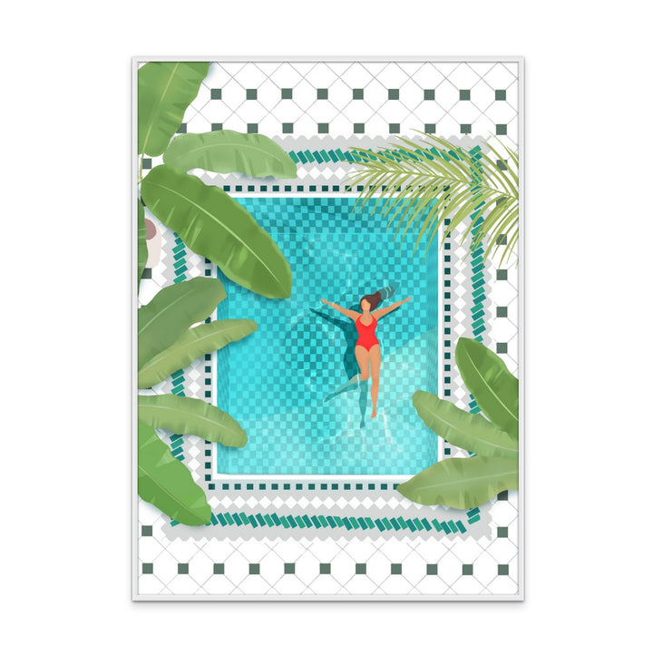 Riad Pool Art Print