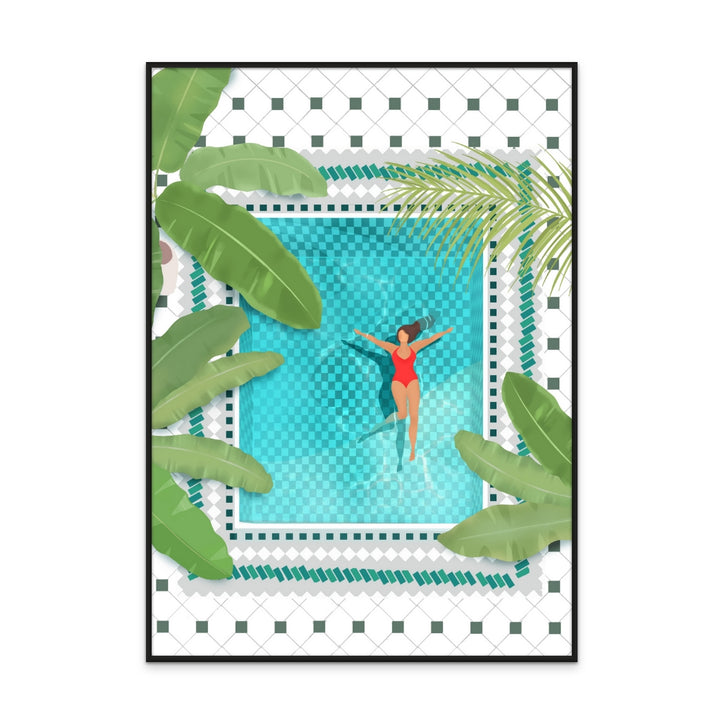 Riad Pool Art Print