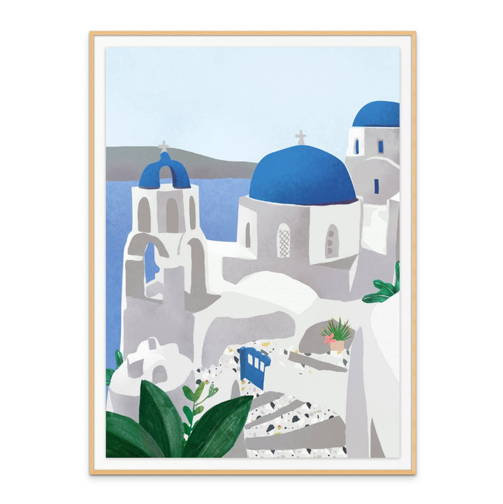 Santorini Island Art Print