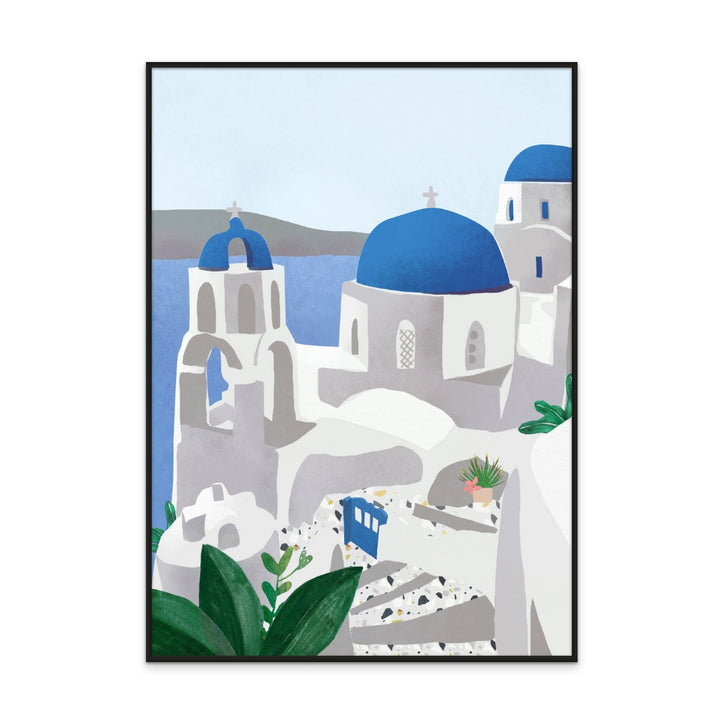 Santorini Island Art Print