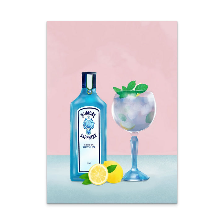 Gin Cocktail Art Print