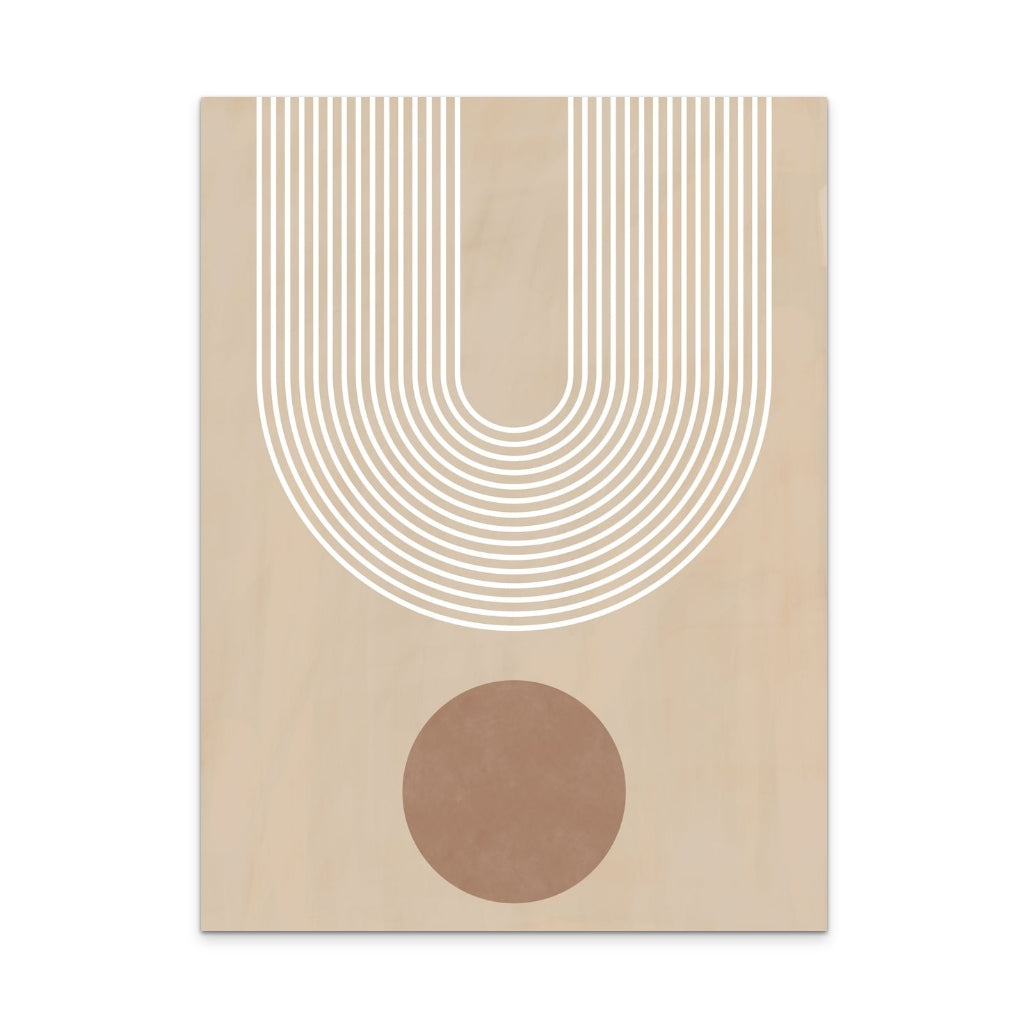 Beige Arc Poster No.3 Art Print