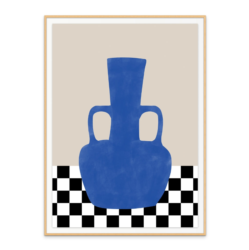 Blue vase Art Print