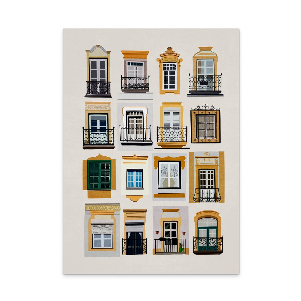 Vintage Windows Art Print