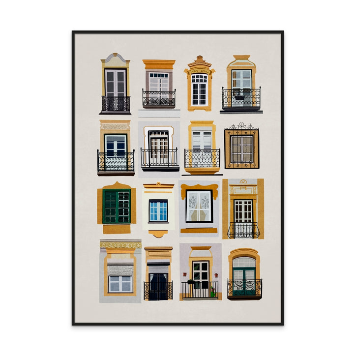 Vintage Windows Art Print