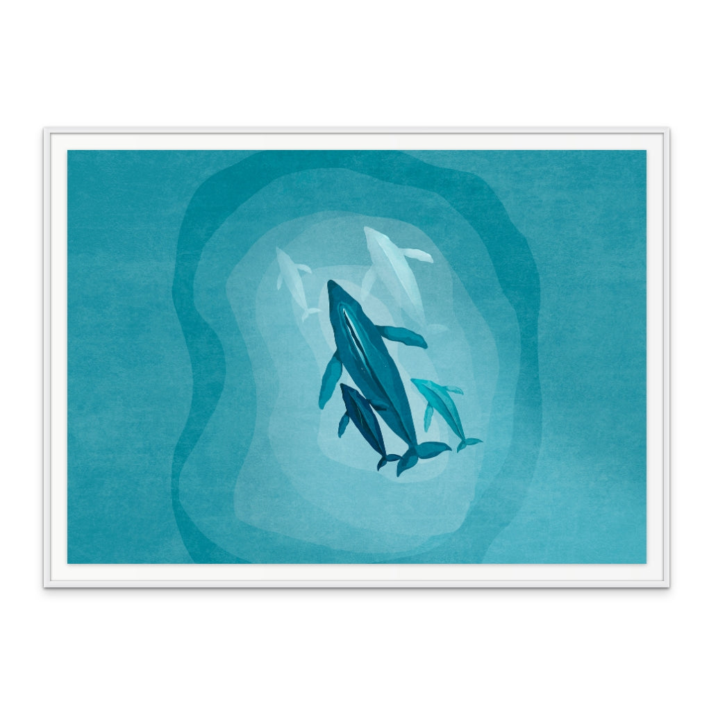 Whales Art Print