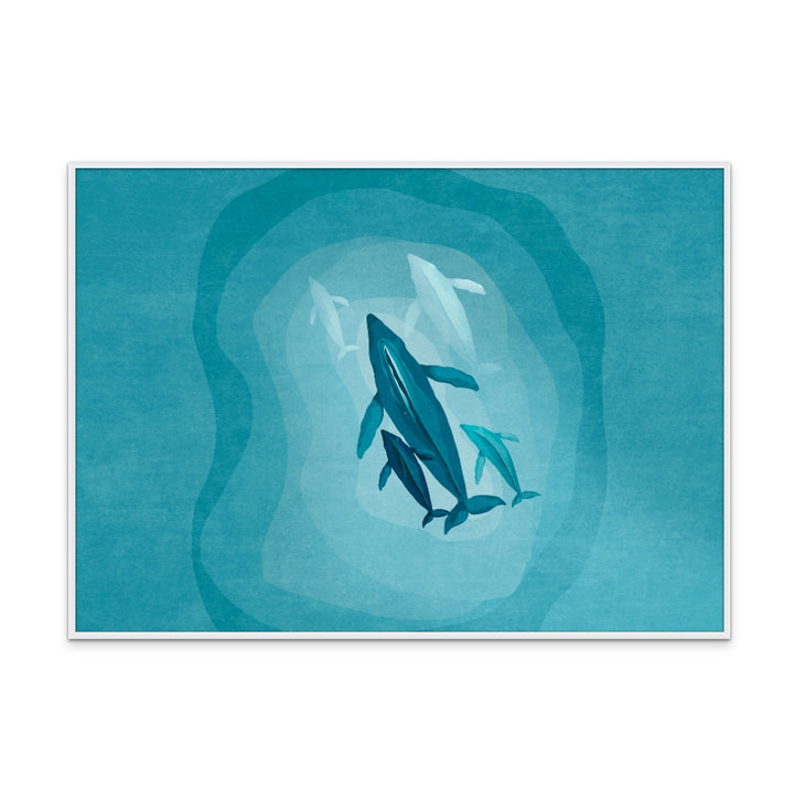 Whales Art Print