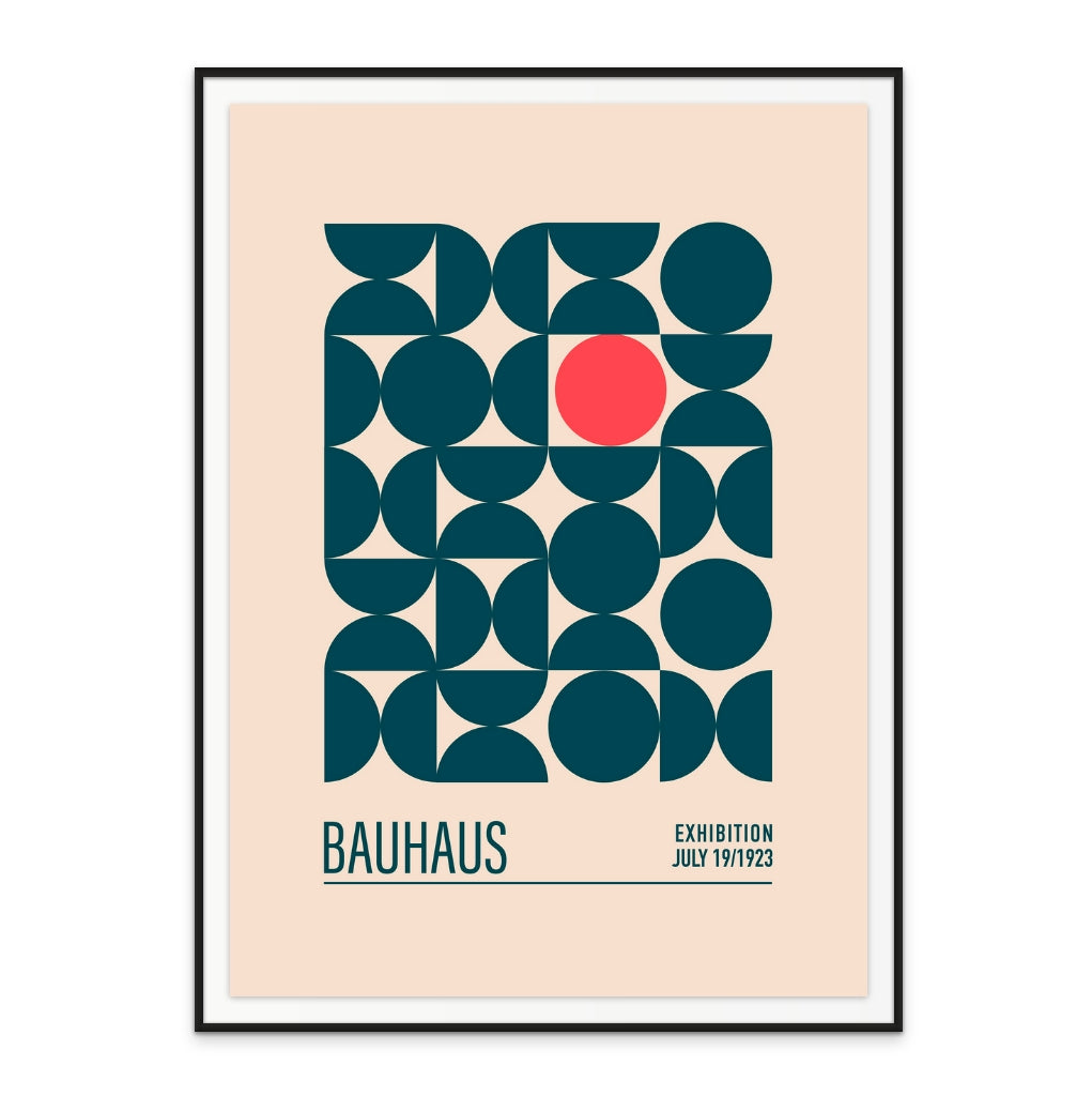 Bauhaus Mavi Kureler Art Print