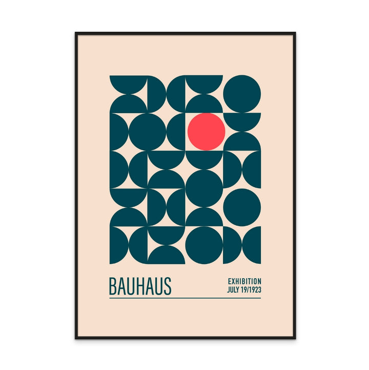 Bauhaus Mavi Kureler Art Print