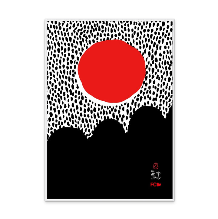 Saigon Sun Red Art Print