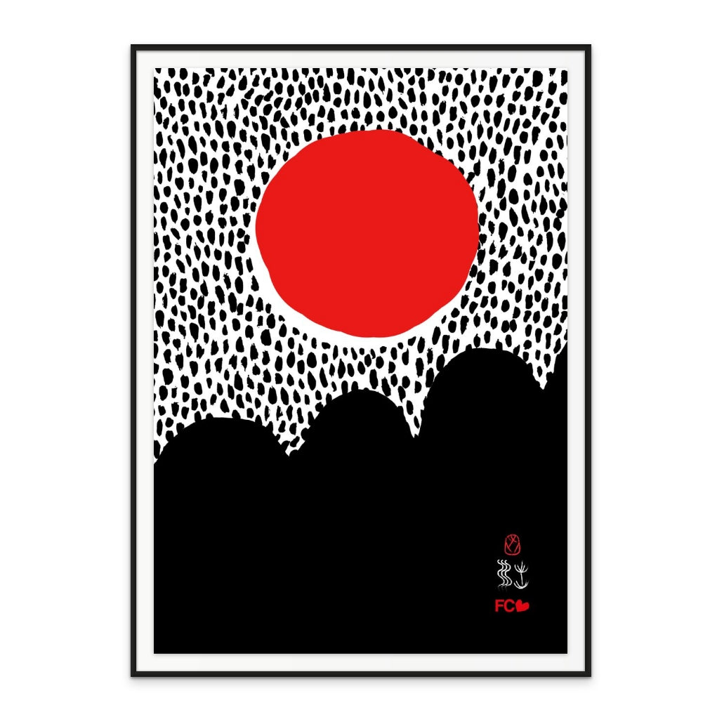 Saigon Sun Red Art Print