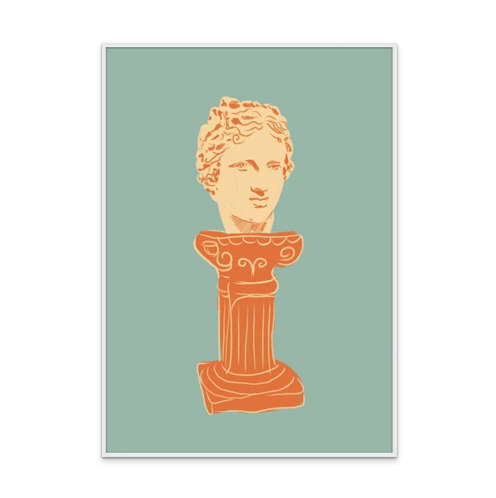 Head On Pedestal Art Print