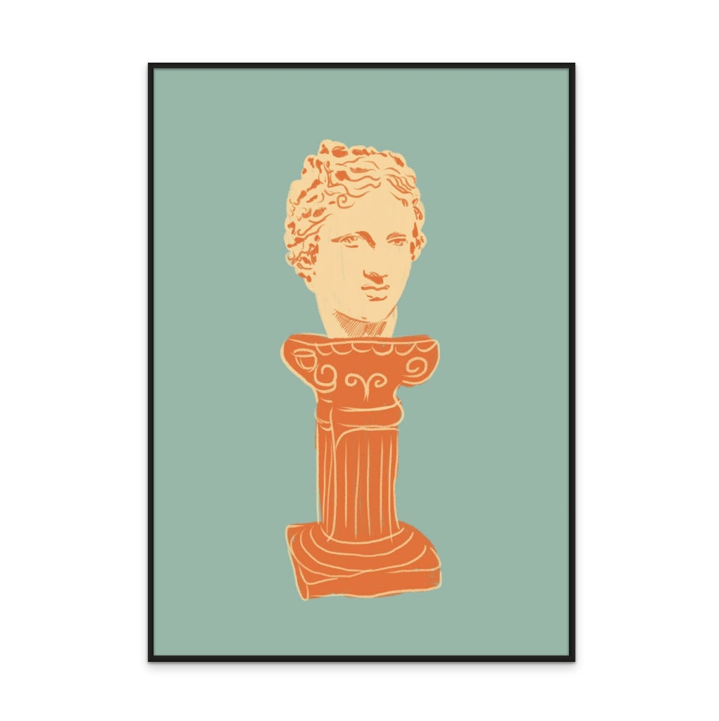 Head On Pedestal Art Print