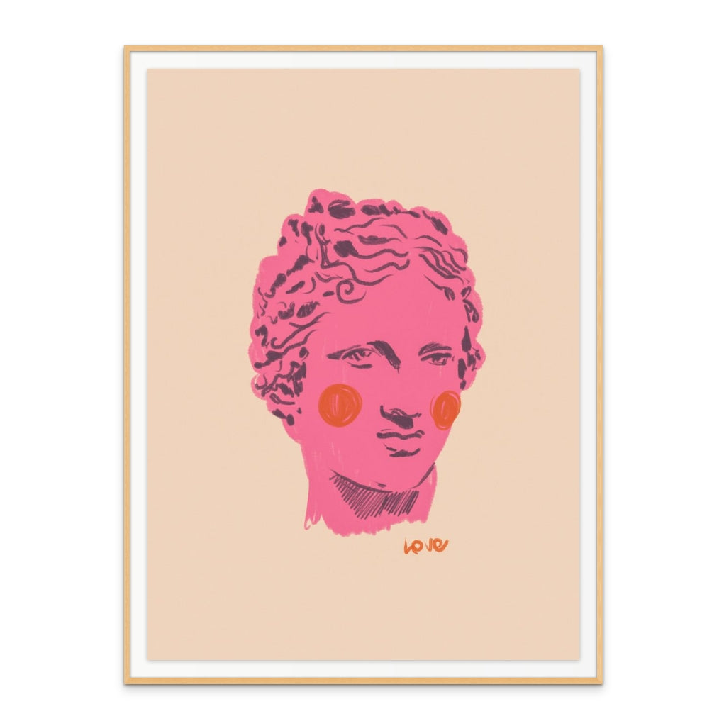 Ancient Head Art Print