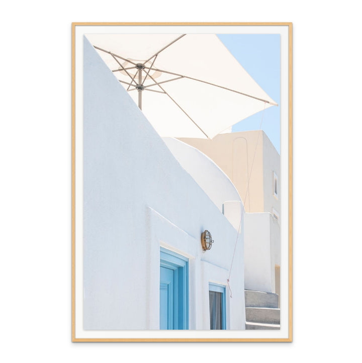 Sunshade And Blue Doors Art Print