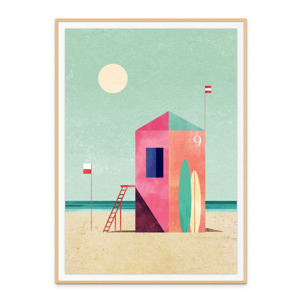 Surf Hut Art Print