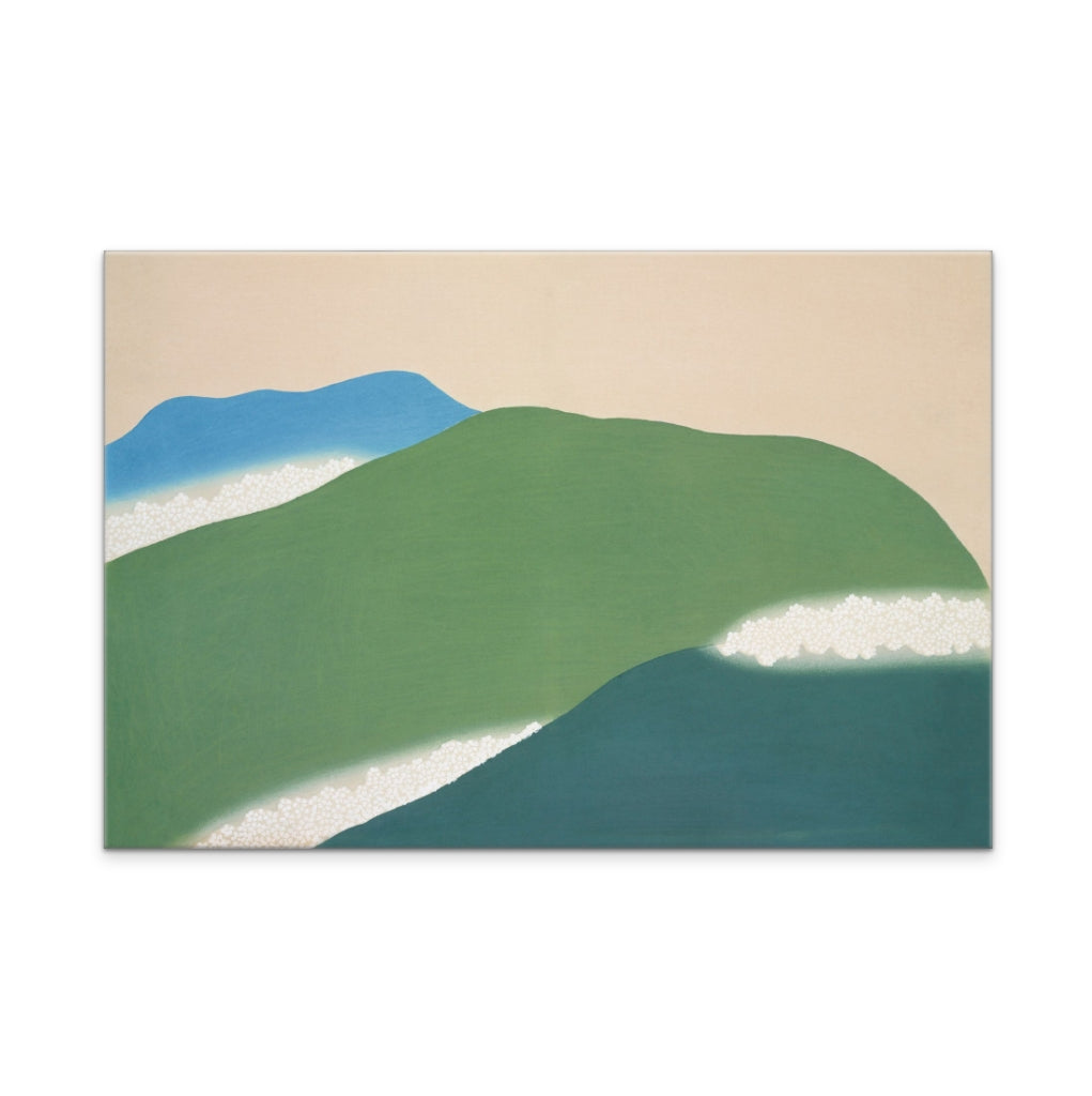 Green mountains from Momoyogusa Art Print