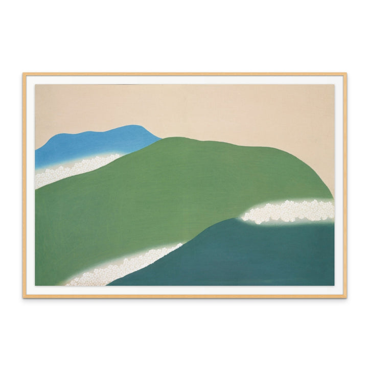 Green mountains from Momoyogusa Art Print