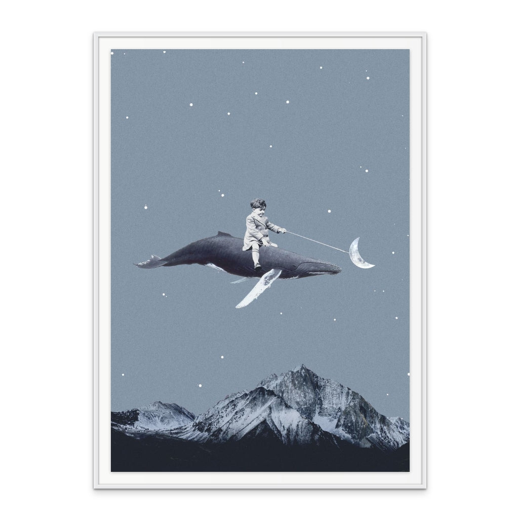 Aim for the moon Art Print