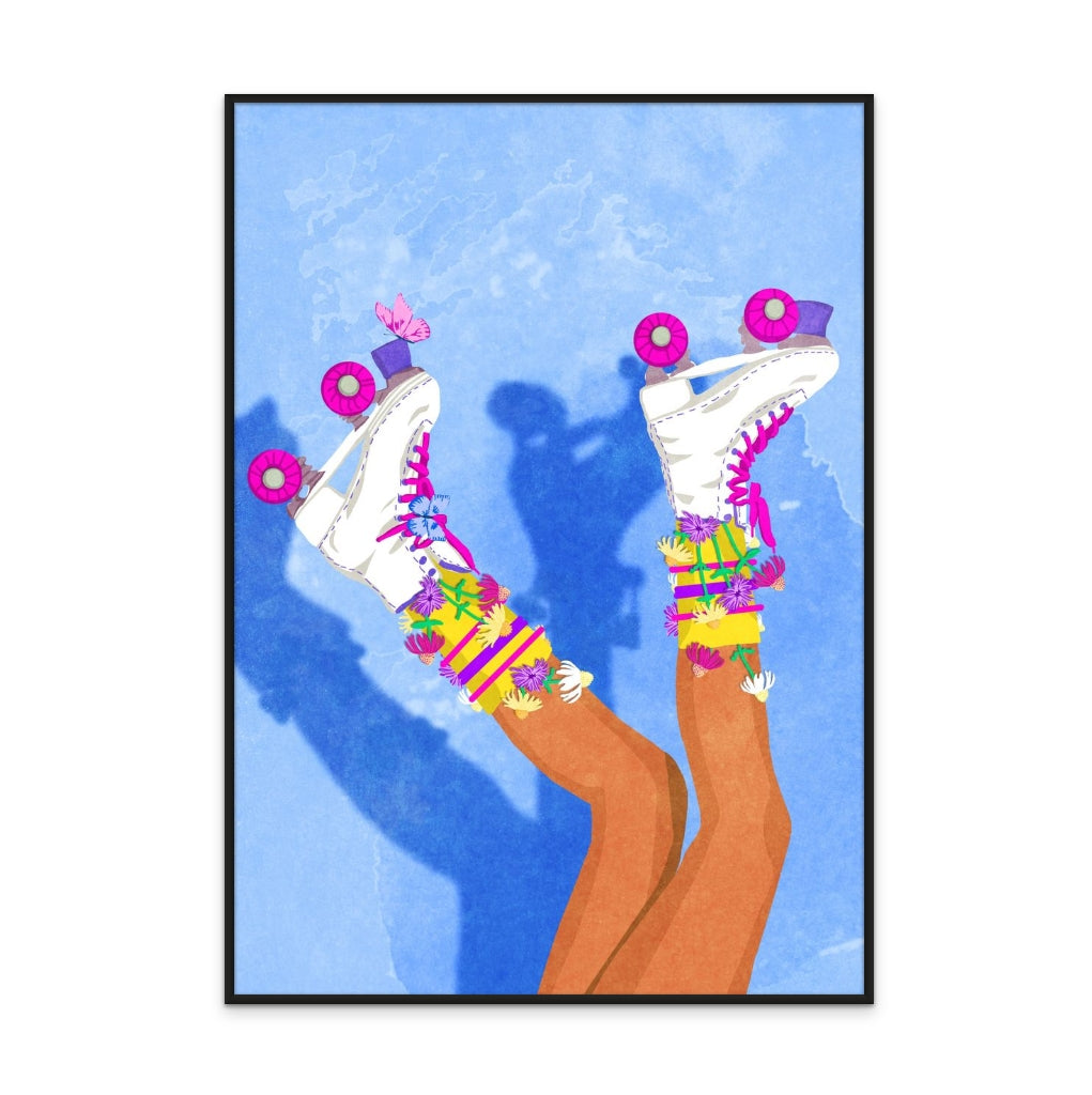 Skate like a Girl Art Print