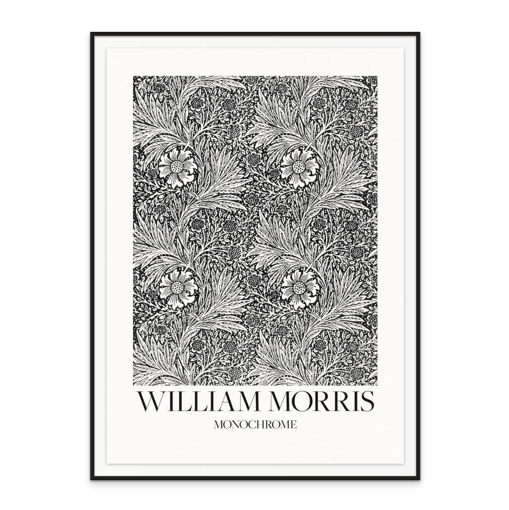 Marigold Monochrome Art Print