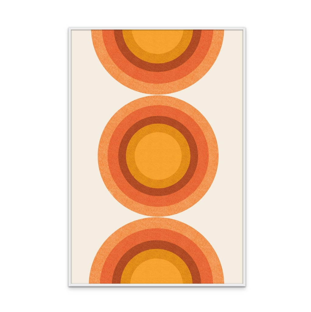 Retro Sun Art Print