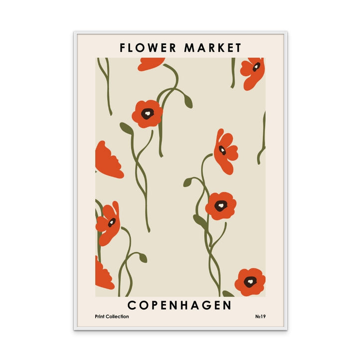 Flower Market Copenhagen Art Print