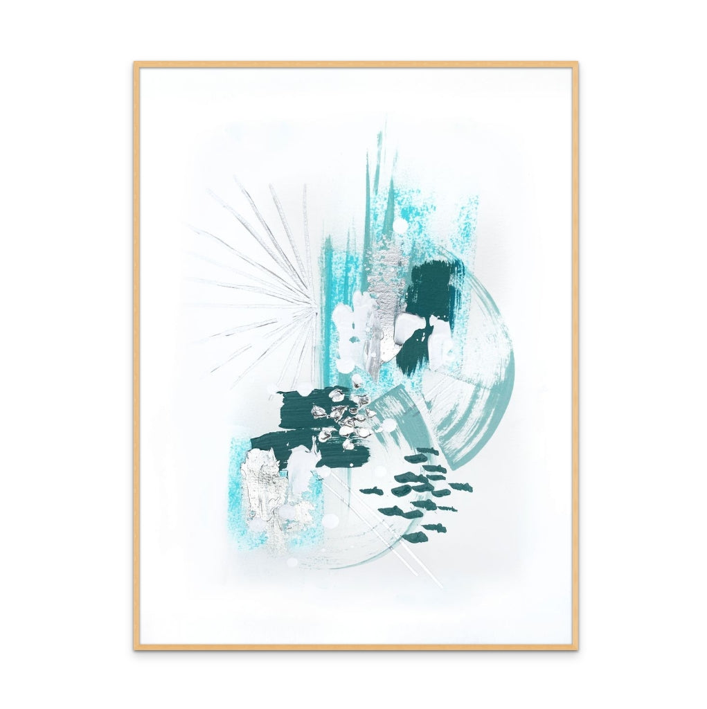 Abstract Mint 2 Art Print