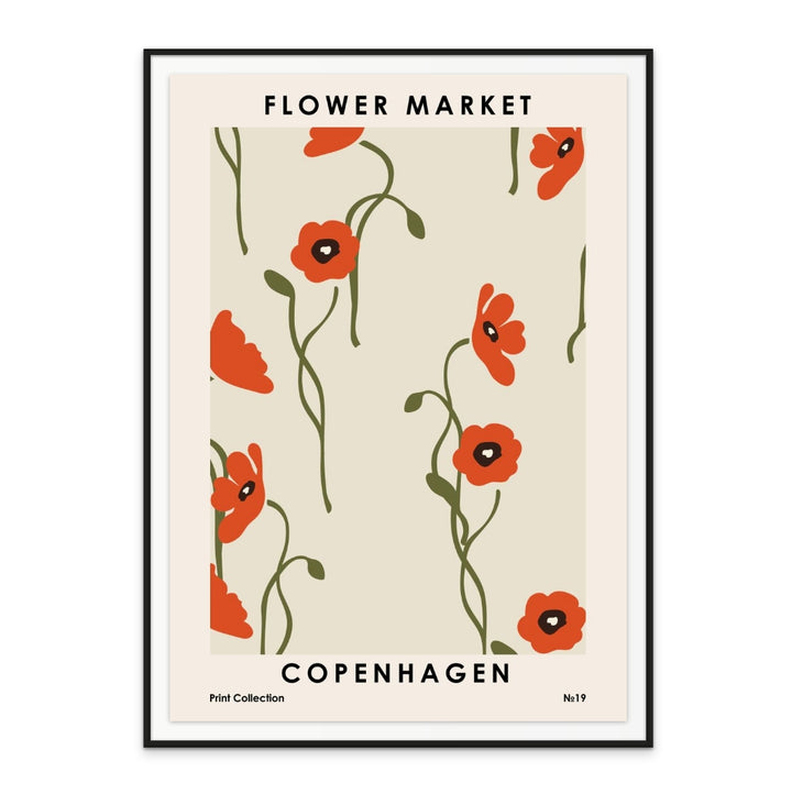 Flower Market Copenhagen Art Print