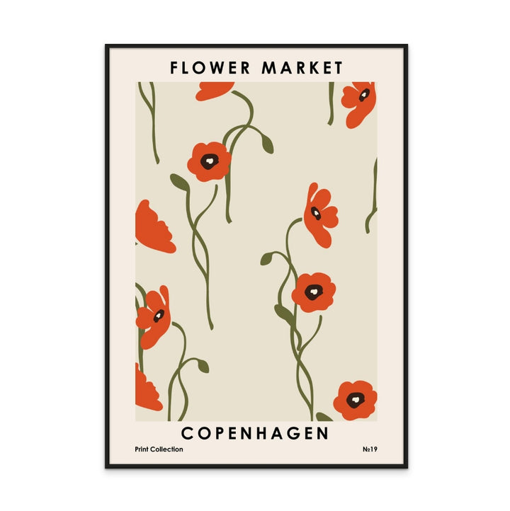 Flower Market Copenhagen Art Print