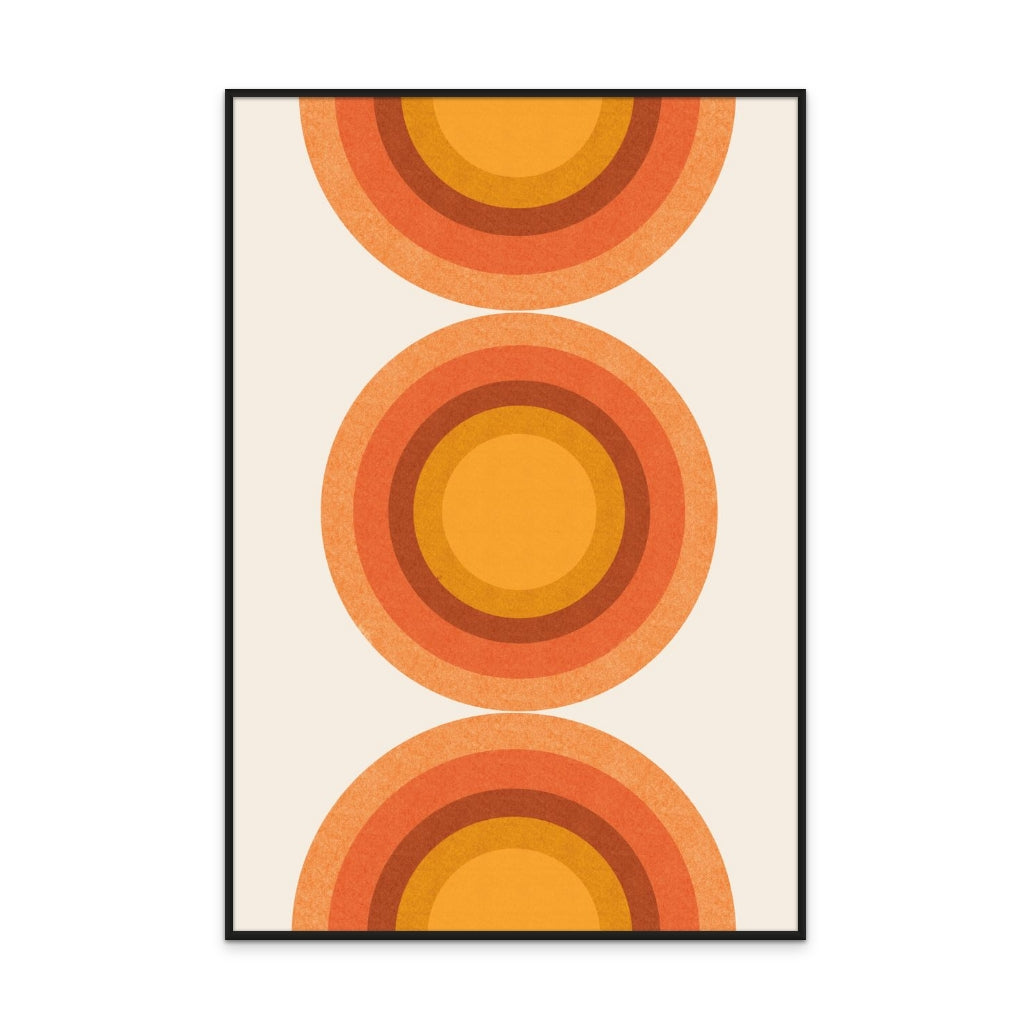 Retro Sun Art Print