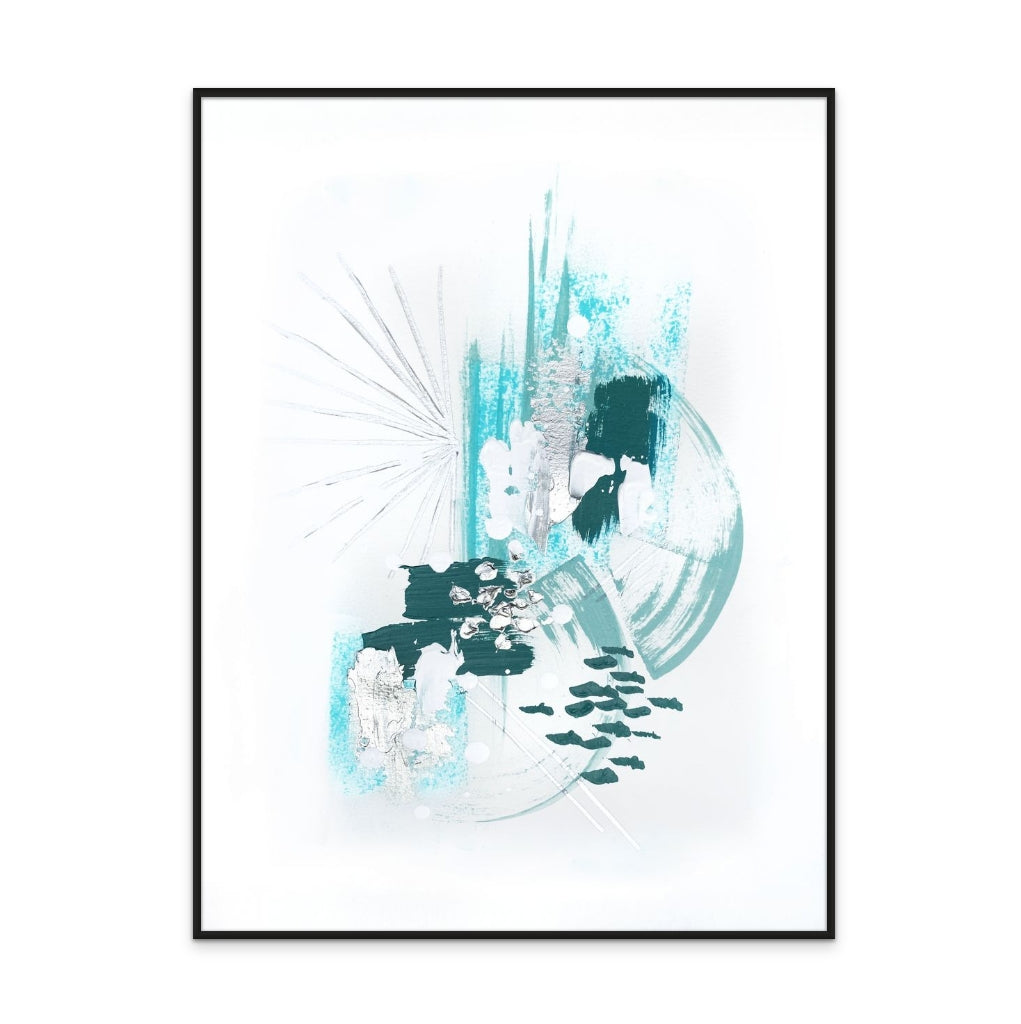 Abstract Mint 2 Art Print