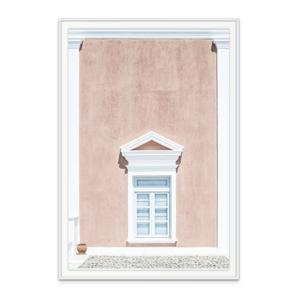 Pink Wall And A Pediment Art Print