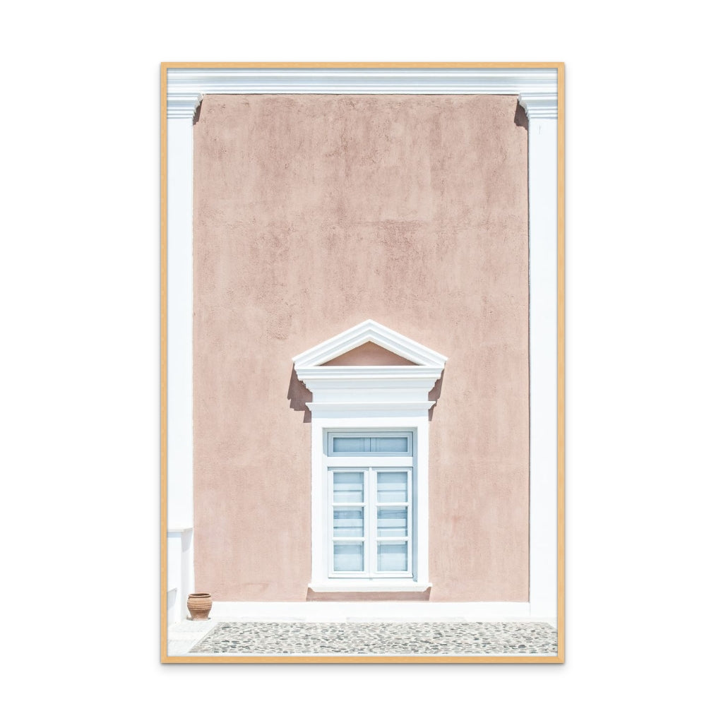 Pink Wall And A Pediment Art Print