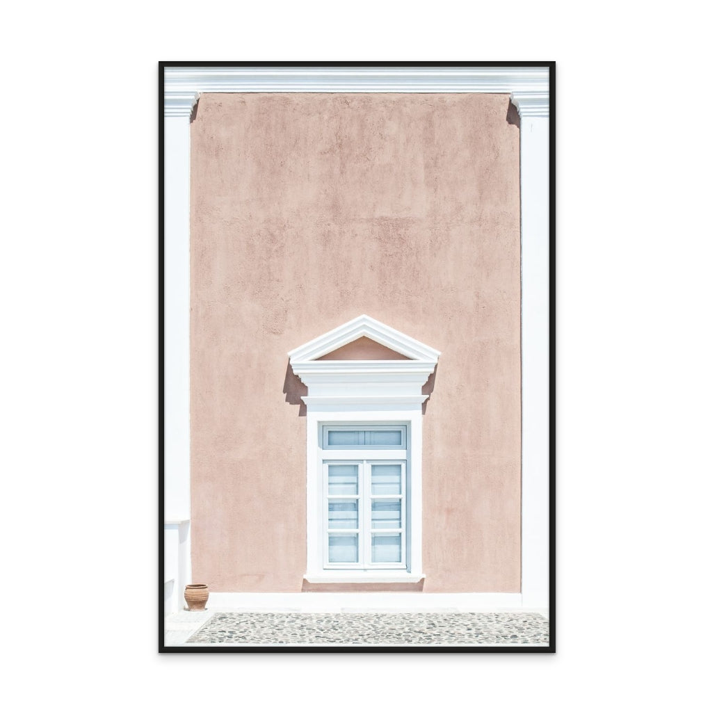 Pink Wall And A Pediment Art Print