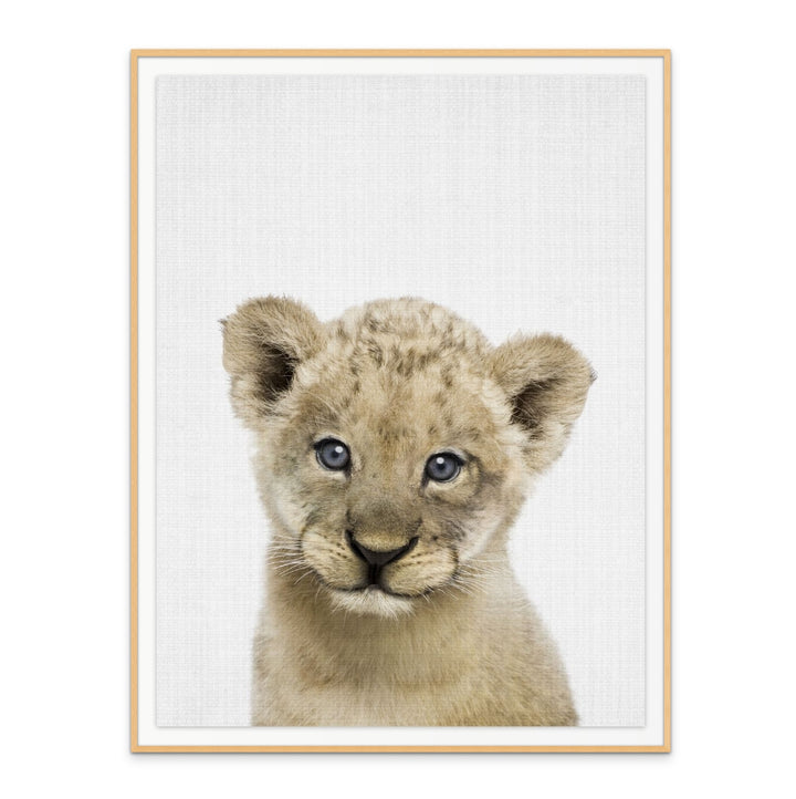 Peekaboo Baby Lion Art Print