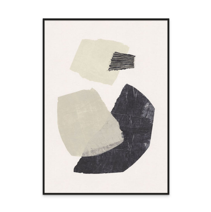 Monochrome Shapes #1 Art Print