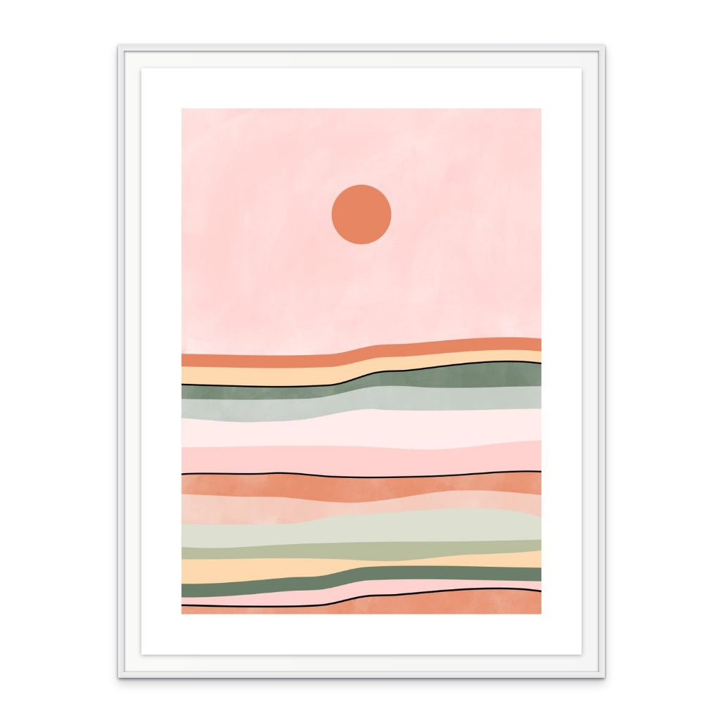 Colorful sunset Art Print