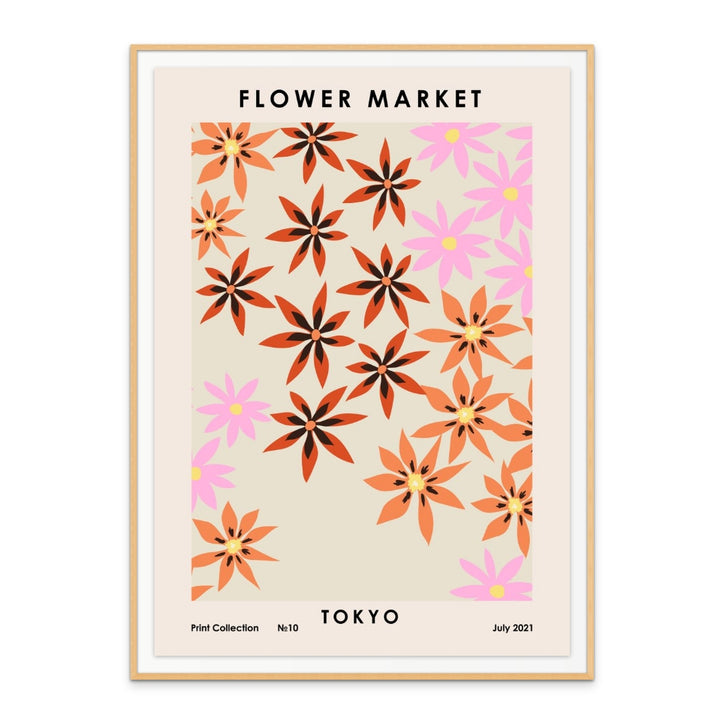 Flower Market Tokyo Art Print