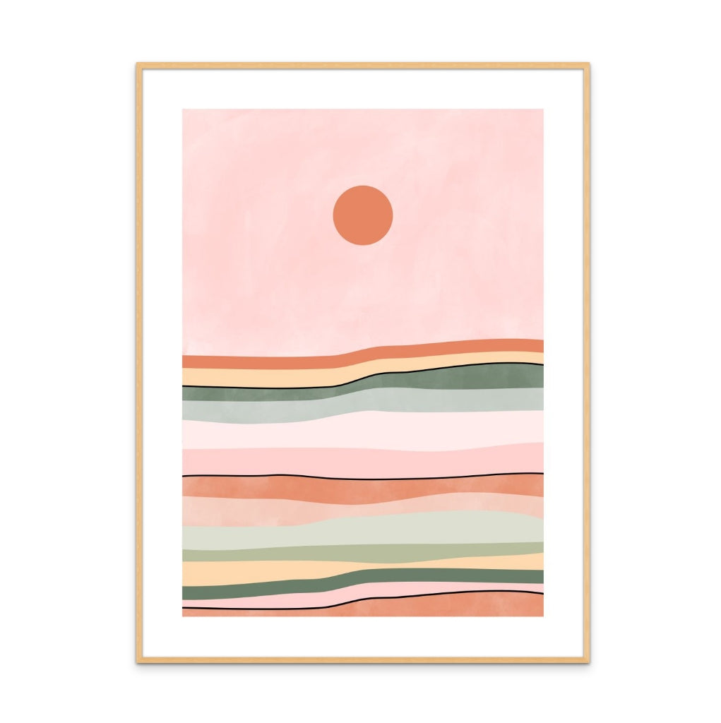 Colorful sunset Art Print