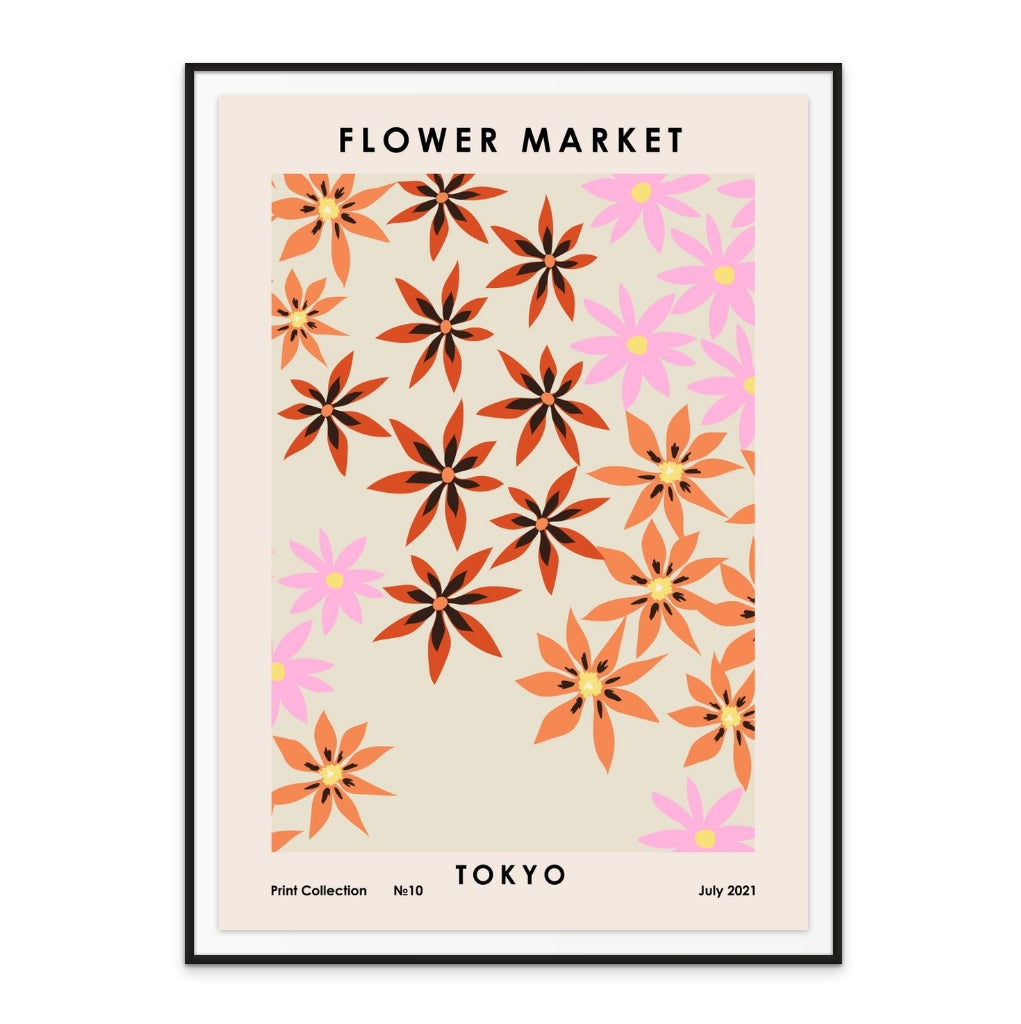 Flower Market Tokyo Art Print