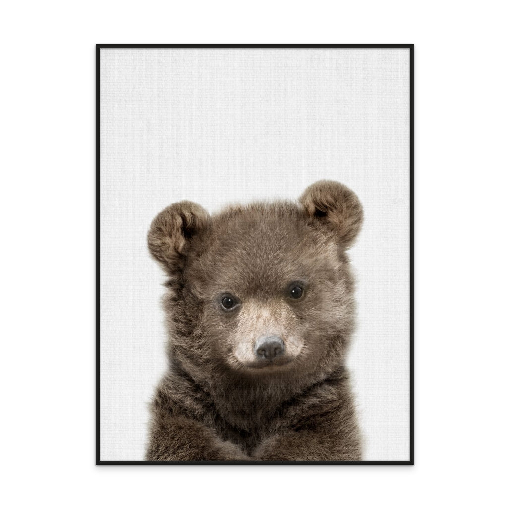 Peekaboo Baby Bear Art Print