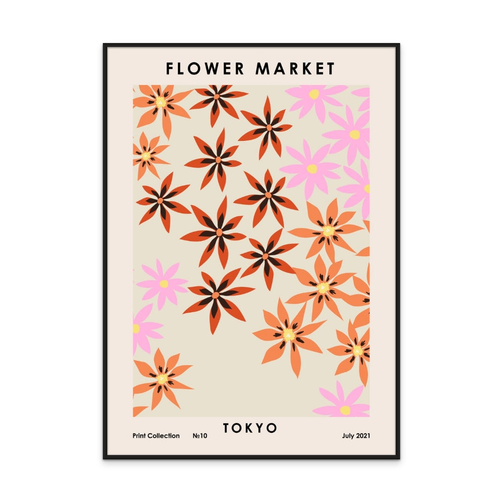 Flower Market Tokyo Art Print