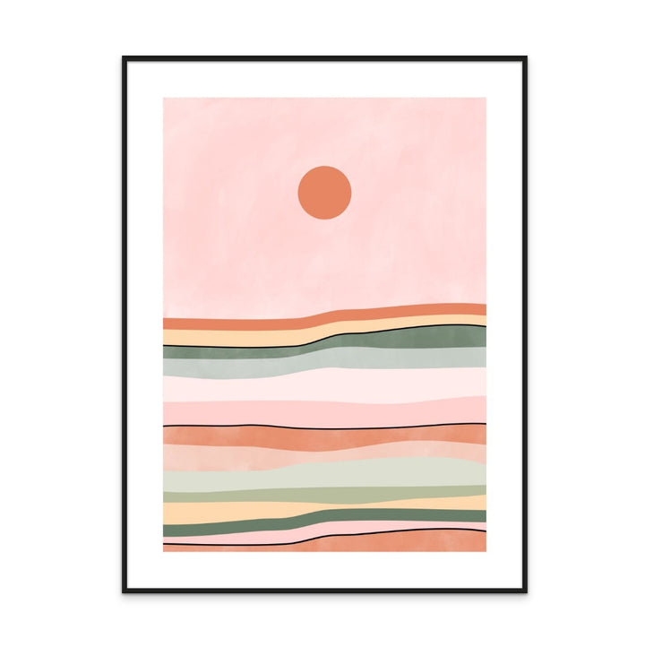 Colorful sunset Art Print